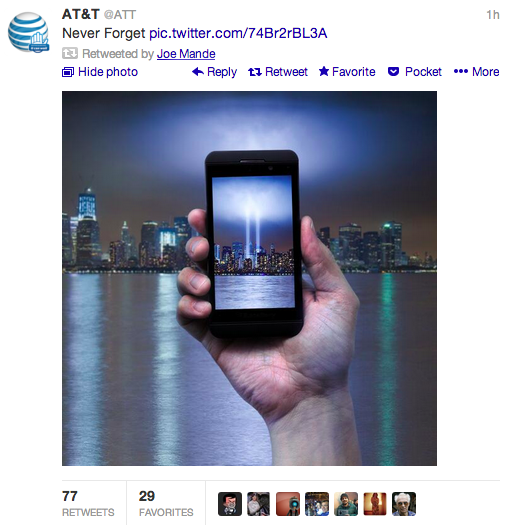 AT&T Tweet